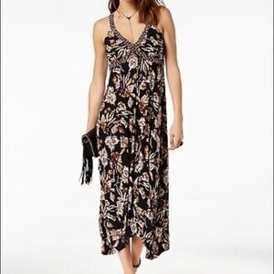 INC International concepts womens printed handkerchief hem dress